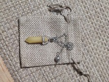 Pendule Divinatoire En Topaze Jaune