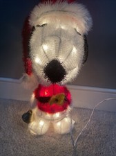 Peanuts Lighted Christmas Sculpture 18  Snoopy 3-D Tinsel