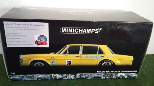 1971 MERCEDES-BENZ 300 SALT 6.8 SEASON FINALE 1/18 MINICHAMPS 100713438 CAR - Picture 5 of 12