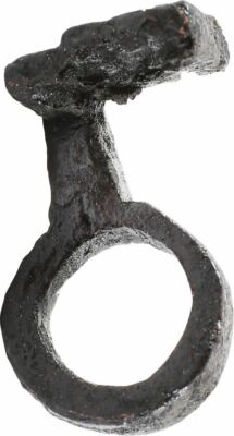 GENUINE ANCIENT ROMAN/MEDIEVAL KEY RING, 4TH-8TH CENTURY AD SIZE ½