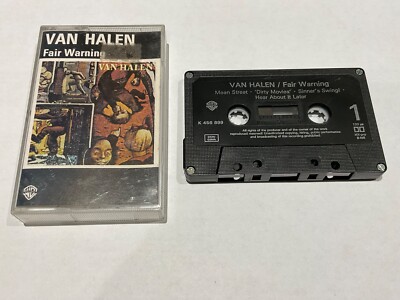 Van Halen FAIR WARNING Cassette Tape Vintage Original 1981