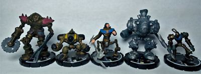 Mage Knight: ROBOTS /GOLEMS LOT #08 -  5 minis GREAT for D&D - More in my store!