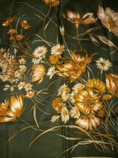 Vintage Gim Renoir scarf with floral print  logo 78x77 cm