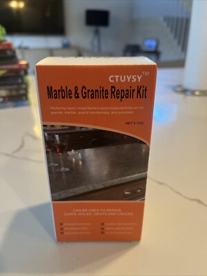 Marble & Granite Repair Kit Color Match Quickly Fix Chips, Pits NEW AND SEALED!