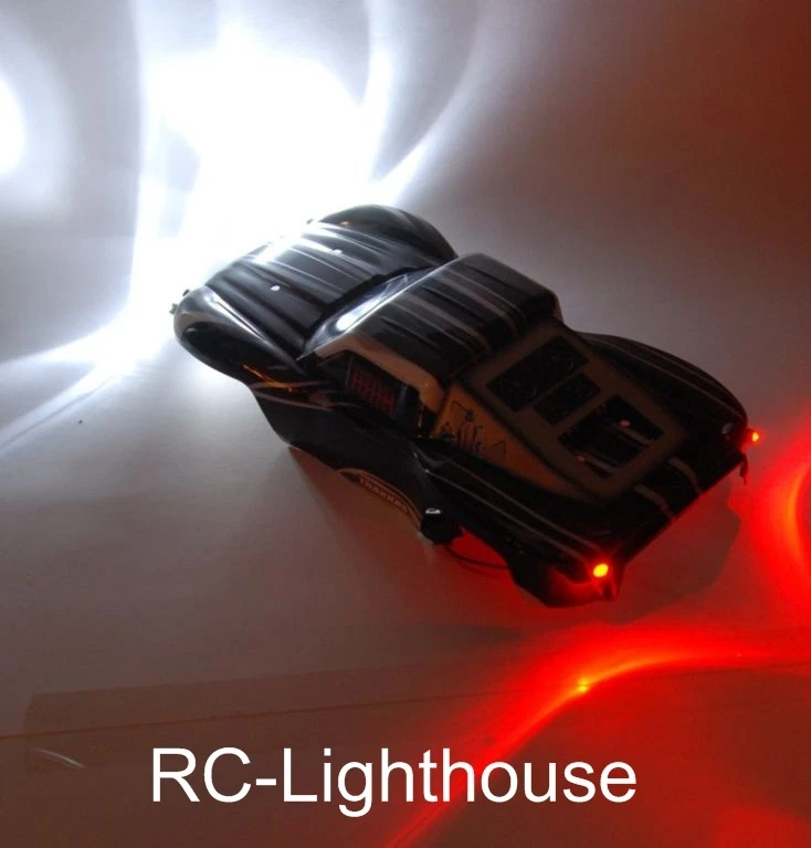 LED RC Light Set Traxxas 1/16 Summit REVO slash losi sct sc erevo  4W2R JR JST - Image 3 of 4