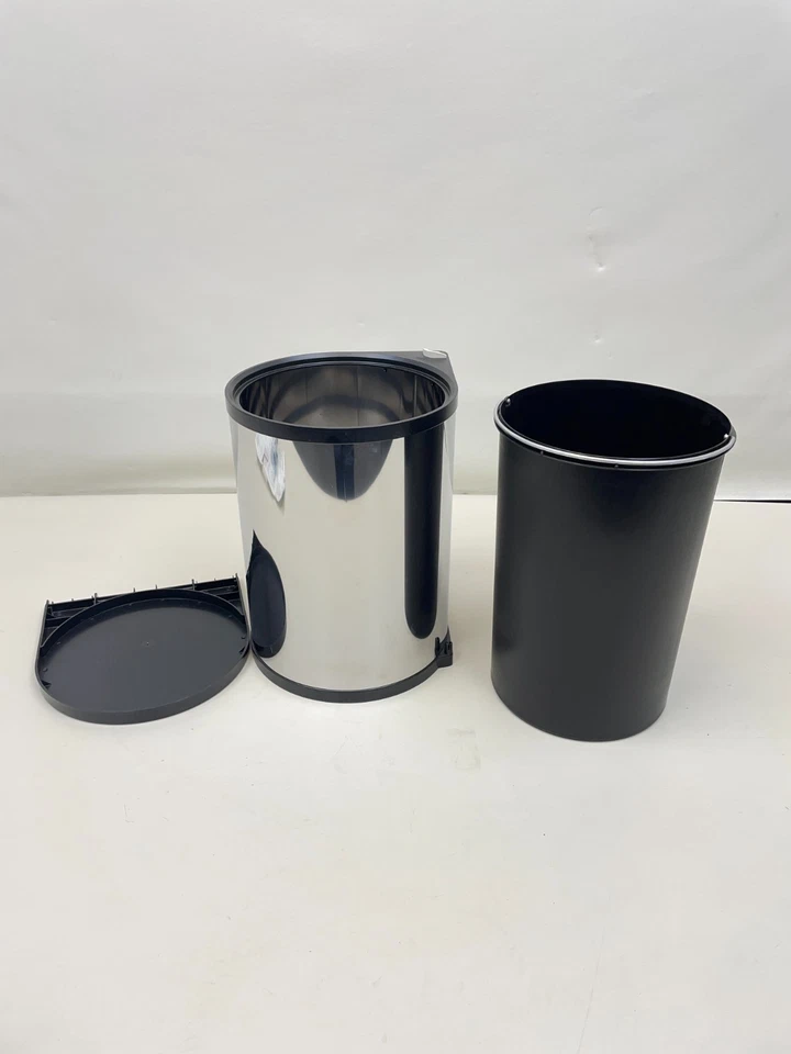 REV A ESTANTE 8-010314-15 ACERO INOXIDABLE 15L PIVOTE DEBAJO DEL FREGADERO CUBO DE BASURA Foto 4 de 4