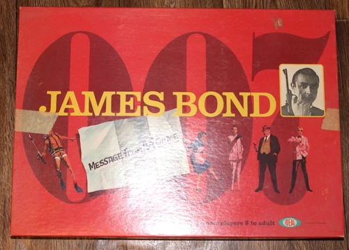 RARE! ORIG 1966 Ideal James Bond Message From M Game Box Intact