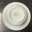 Vintage 1950's Era Homer Laughlin China Fiesta Gray Rimmed Soup Bowl  8-3/8"