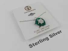 Giani Bernini Crystal Mother- Baby Turtle Sterling Silver Necklace