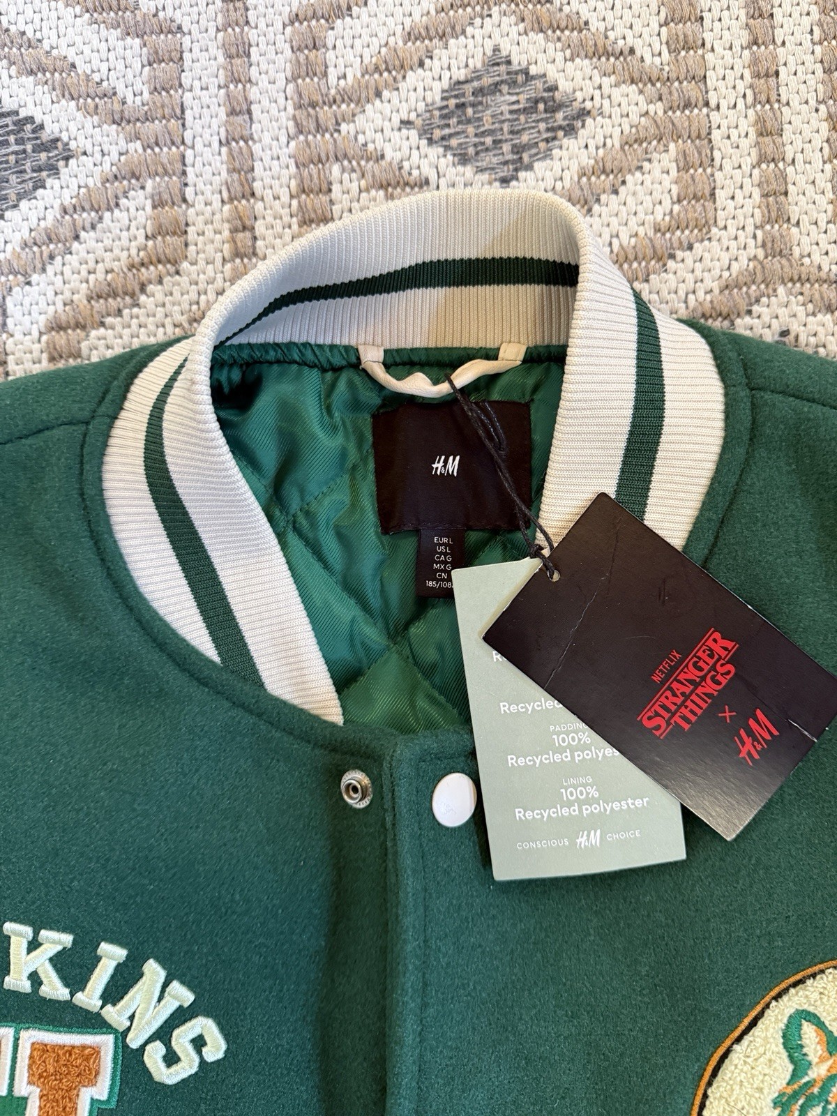Stranger Things x H&M Netflix Jacket bomber Hawkins Limited Edition M image 4
