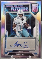 Tyreek Hill 2025 Donruss Elite Back to the Future Auto Dolphins 49/149