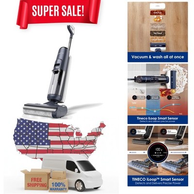 Tineco Floor ONE S5 Smart Cordless Wet Dry Vacuum Cleaner and Mop for Hard Fl...