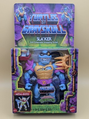 Mattel Masters of the Universe Turtles of Grayskull Sla'ker MOTU TMNT Unpunched