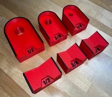 Ratchet Holders - 1/4”, 3/8”, 1/2” - Magnetic Tool / Toolbox Organizer