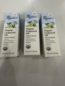 Sky Organics Organic Grapeseed Oil Nourishing Elixir Oil!   Pack of 3 (1 fl oz)