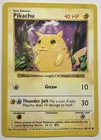 Pokémon TCG Pikachu Base Set Shadowless Yellow Cheeks Card 58/102 LP Free Ship