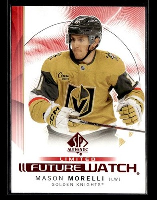 2024-25 Upper Deck SP Authentic Future Watch Limited Red Mason Morelli #119 RC