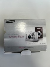 Samsung SL310W 13.6MP Digital Camera Silver Wide Angle Zoom In box no charger