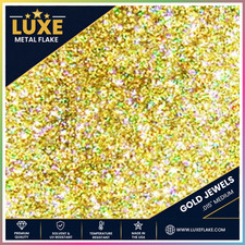 2lb Gold Holographic Metal Flake .004-.025 Multi Size Pro Paint Additive 907g 2lb Gold Holographic Metal Flake .004-.025 Multi Size Pro Paint Additive 907g
