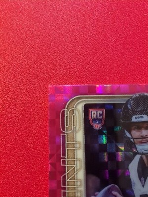 2025 Topps Chrome Tyler Shough #398 Hot Pink X-Fractor Refractor