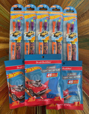    145 pc Lot Toothbrush Disposable Flossers Floss HOT WHEELS Licensed Set NEW