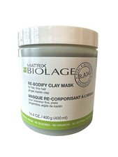 Matrix Biolage Raw Re-Bodify Clay Hair Mask For Flat & Fine Hair 14.4oz New