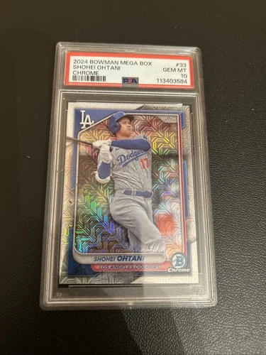 Shohei Ohtani 2024 Bowman Chrome Mega Box #33 PSA 10 GEM MINT LA Dodgers MOJO