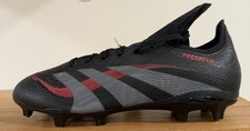 Adidas Predator League FT FG/MG Black Red Soccer Cleats Sizes 7.5 to 11.5 ID1322