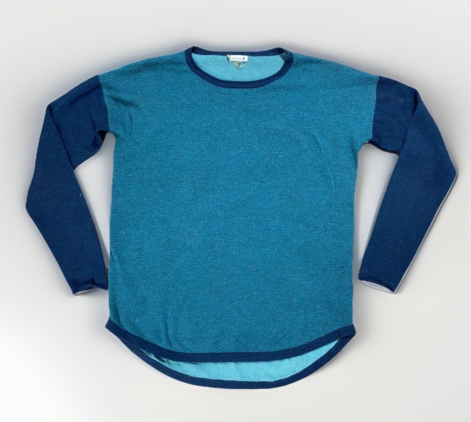 Smartwool Shadow Pine Colorblock Pullover Knit Sw… - image 1