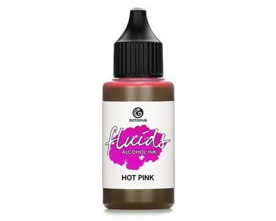 30ml Fluids  Alcohol Ink HOT PINK, Alkoholtinte für Fluid Art und Resin, pink