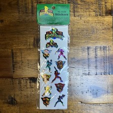 Mighty Morphin Power Rangers Stickers NEW Sealed Pack of 12 Prism 1994 Saban