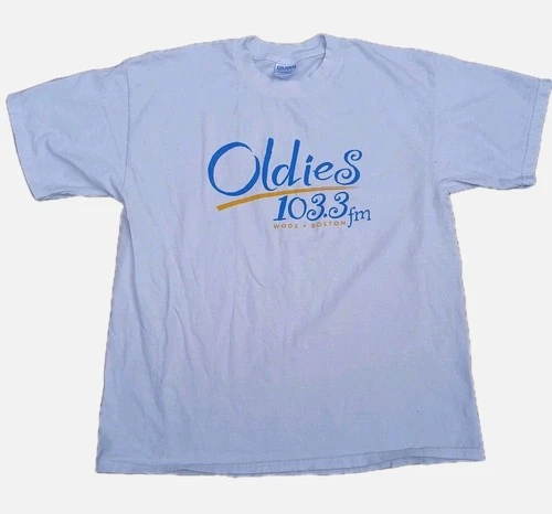 Vintage Oldies 103.3 WROR Boston Radio Station T-Shirt XL Co 2000s vintage concert t-shirt, vintage, size XL, single stitch, B+ condition