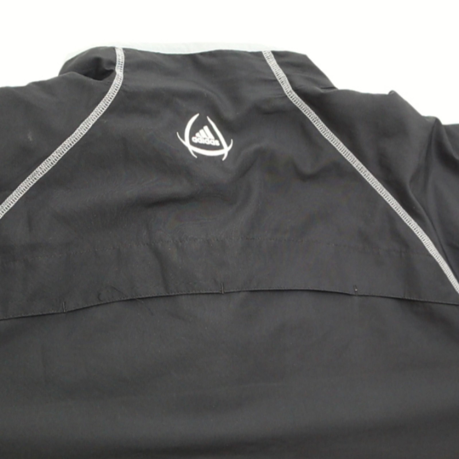 Adidas Men's Black Polyester Climaproof Panelled Windbreaker Jacket Size 2XL thumbnail 7