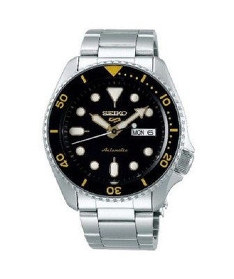 SEIKO HERREN 5 SPORT AUTOMATIK UHR SRPD57K1 SCHWARZES ZIFFERBLATT -GARANTIE- ...