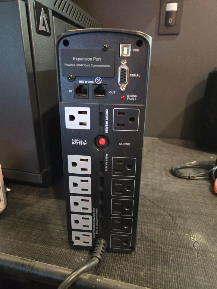 CyberPower 1500VA/1000Watts Simulated Sine Wave UPS Battery - Black (CP1500PFCL) - Image 2 of 4