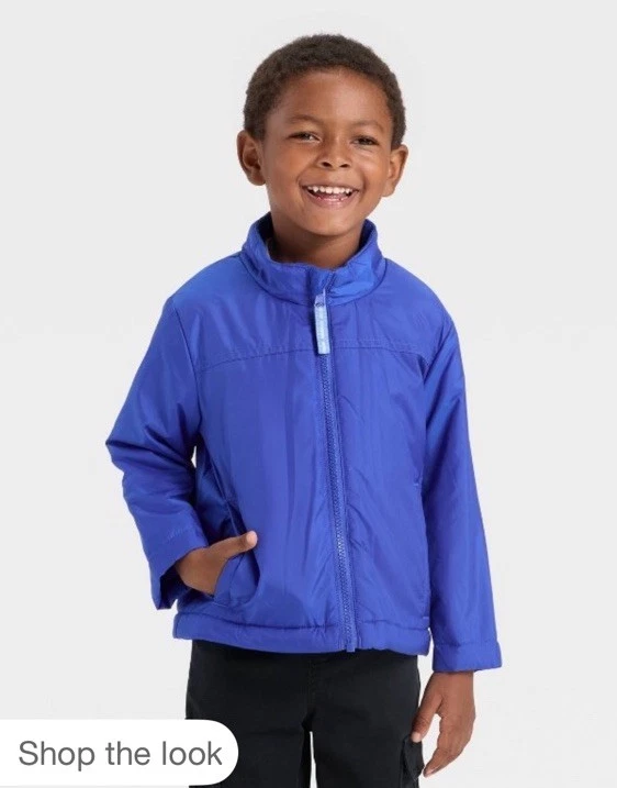 Cat & Jack Niños Talla 4T Azul Dinosaurio 3 En 1 Pesado Invierno Abrigo Chaqueta Nieve Foto 3 de 4