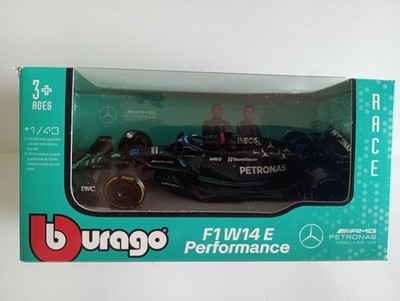 Burago F1 W14 E Performance Petronas George Russell Modellauto Maßstab 1:42. Neu.
