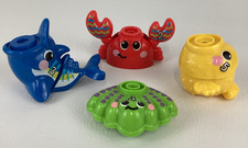 VTech Jiggle  Giggle Fishing Set Replacement Piece Parts Crab Clam Pufferfish