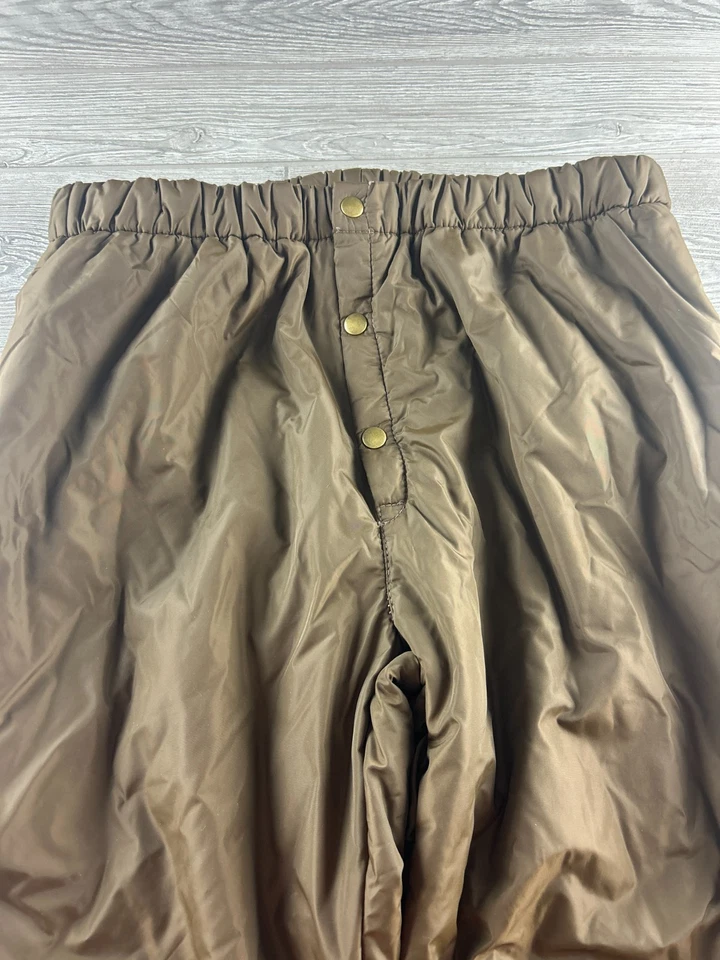 VTG Cabelas USA Men's Brown Puffer Insulated Pants L Reg - Image 2 of 4