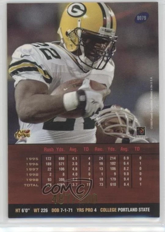 1999 Playoff Prestige SSD Spectrum Red /500 Darick Holmes #B079 - Image 2 of 2