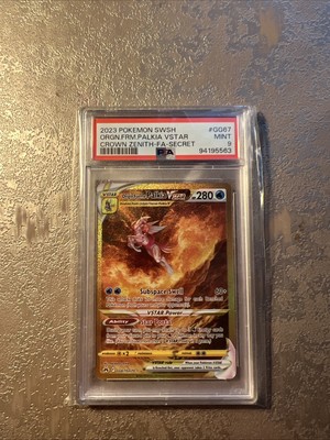 PSA 9 Origin Forme Palkia VSTAR Secret Rare Gold GG67 Crown Zenith ...