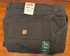 Coleman Men's Fleece Lined Pant Size 40x32 Color Raven -NWT