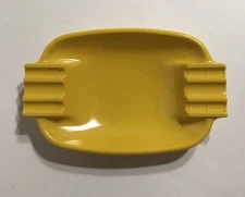 Vintage Yellow Ashtray - Hard Plastic Melamine, No. 100 Willert Home Products