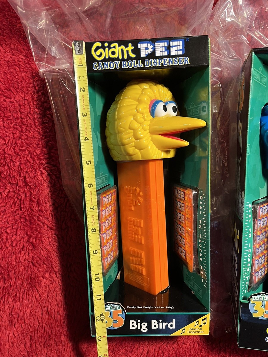Giant PEZ Sesame Street 35th Anniversary Big Bird Cookie Monster