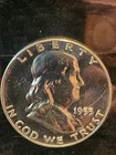 Franklin Silver Half Dollars BU.  $2.00 Face Value  Amazing Details! No Reserve