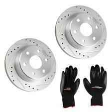 330mm Rear Drilled Brake Rotor Kit for Chevrolet Express/Silverado/Suburban 1500