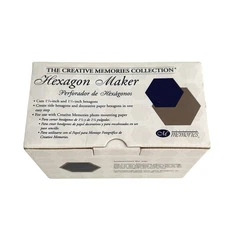 New in box Creative Memories Hexagon Maker cuts 1 1/4" and 1 1/2" hexagons 