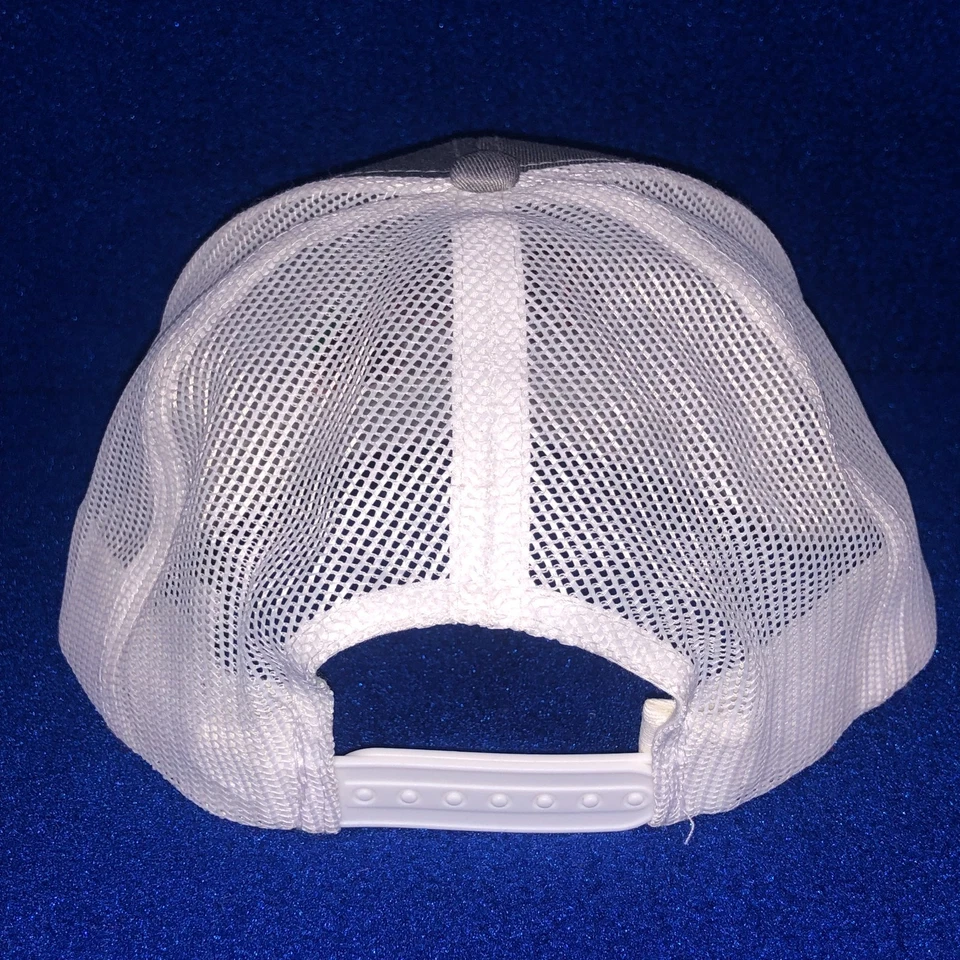 RARO Fresas y Crema Dr. Pepper Sombrero Gorra de Béisbol Malla Gris Snapback Difícil de Encontrar Foto 4 de 4