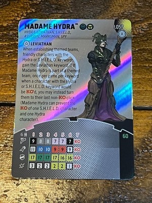 Heroclix Marvel Strange Tales L057 Madame Hydra Legacy Card Meta Super Rare
