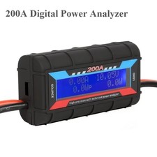 LCD Digital Monitor Amp Watt Meter RC Batterie Solar Power Analysator 200A DC